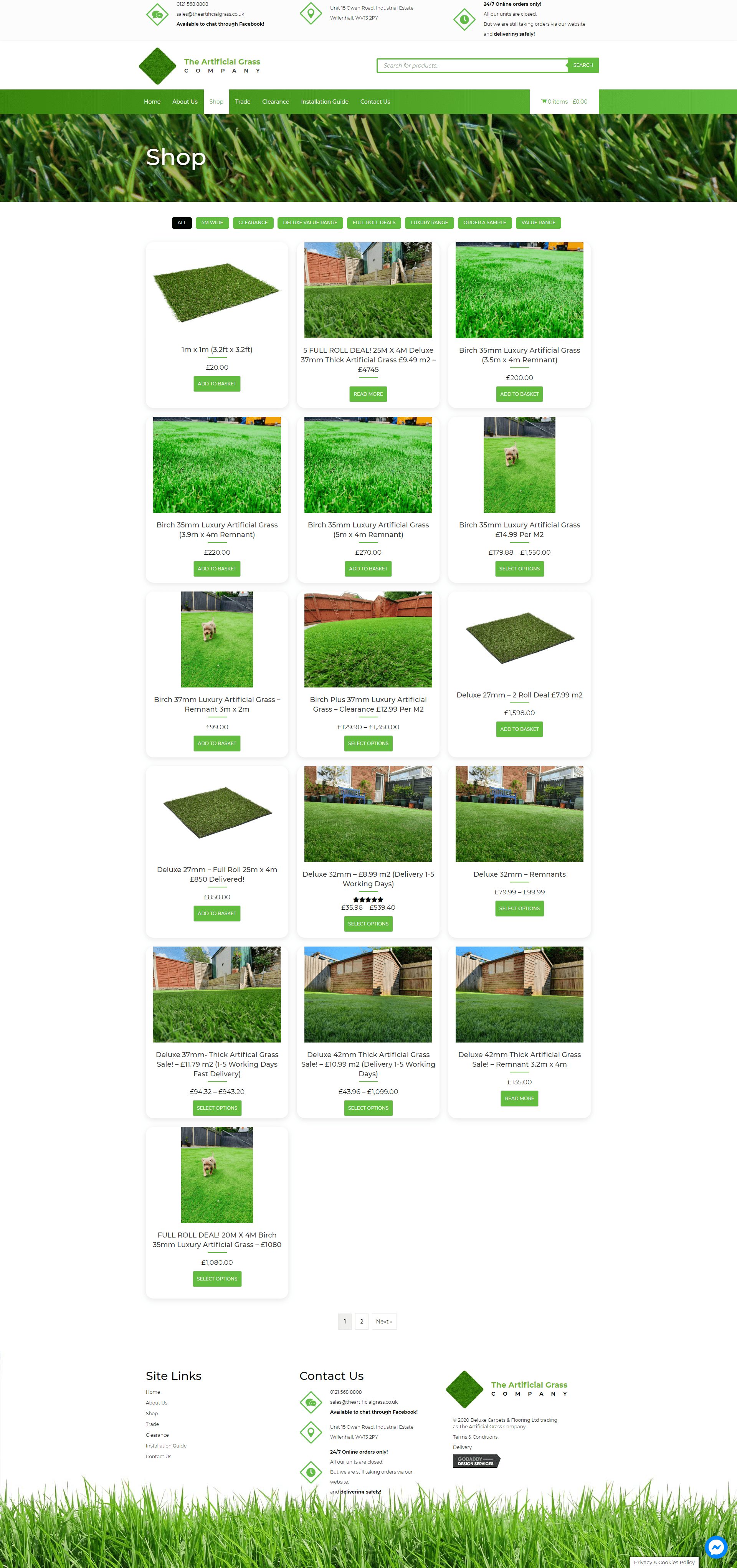 The artificial grass company Store Pafe