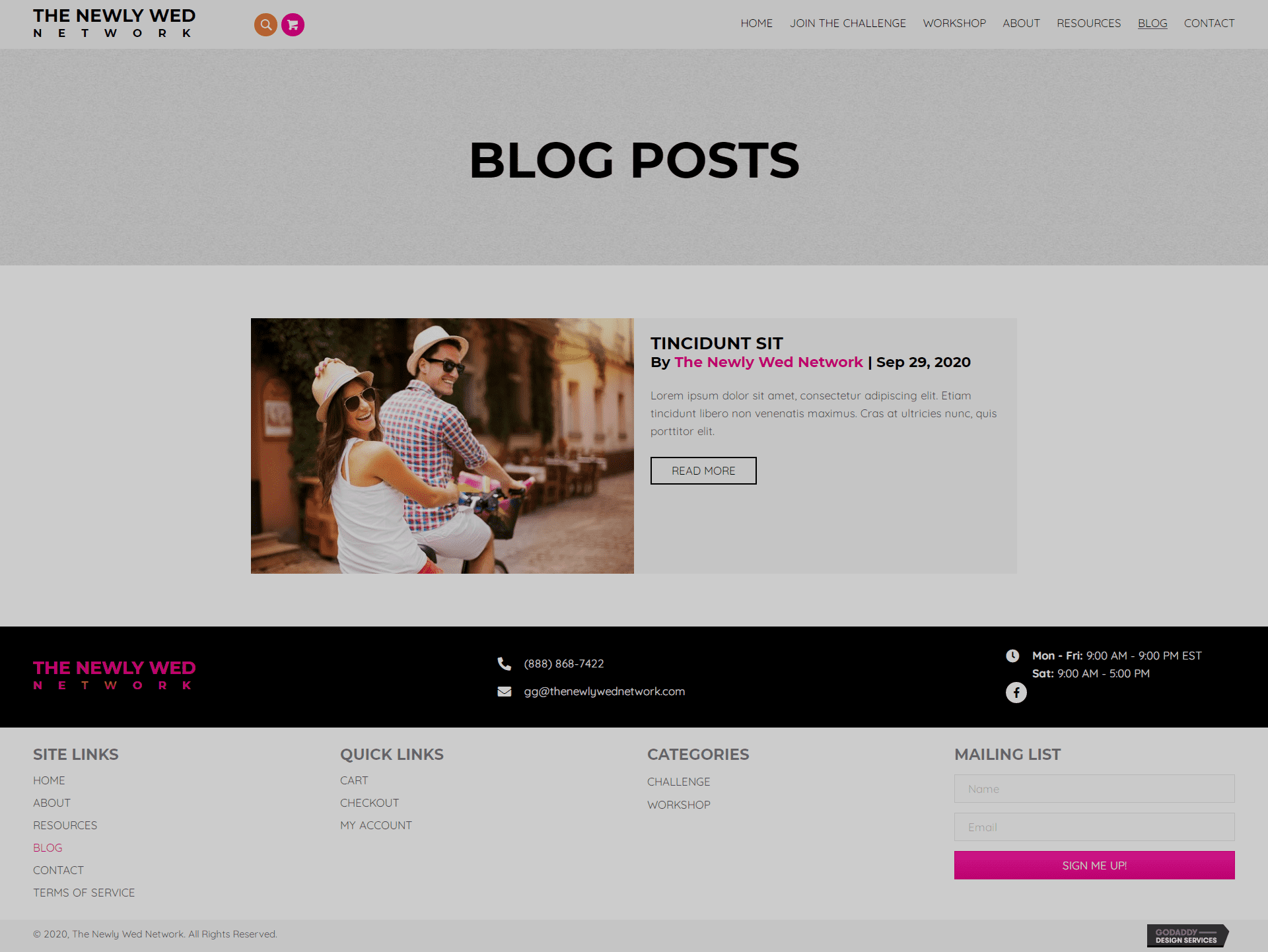 The Newly Wed Network Blog Page
