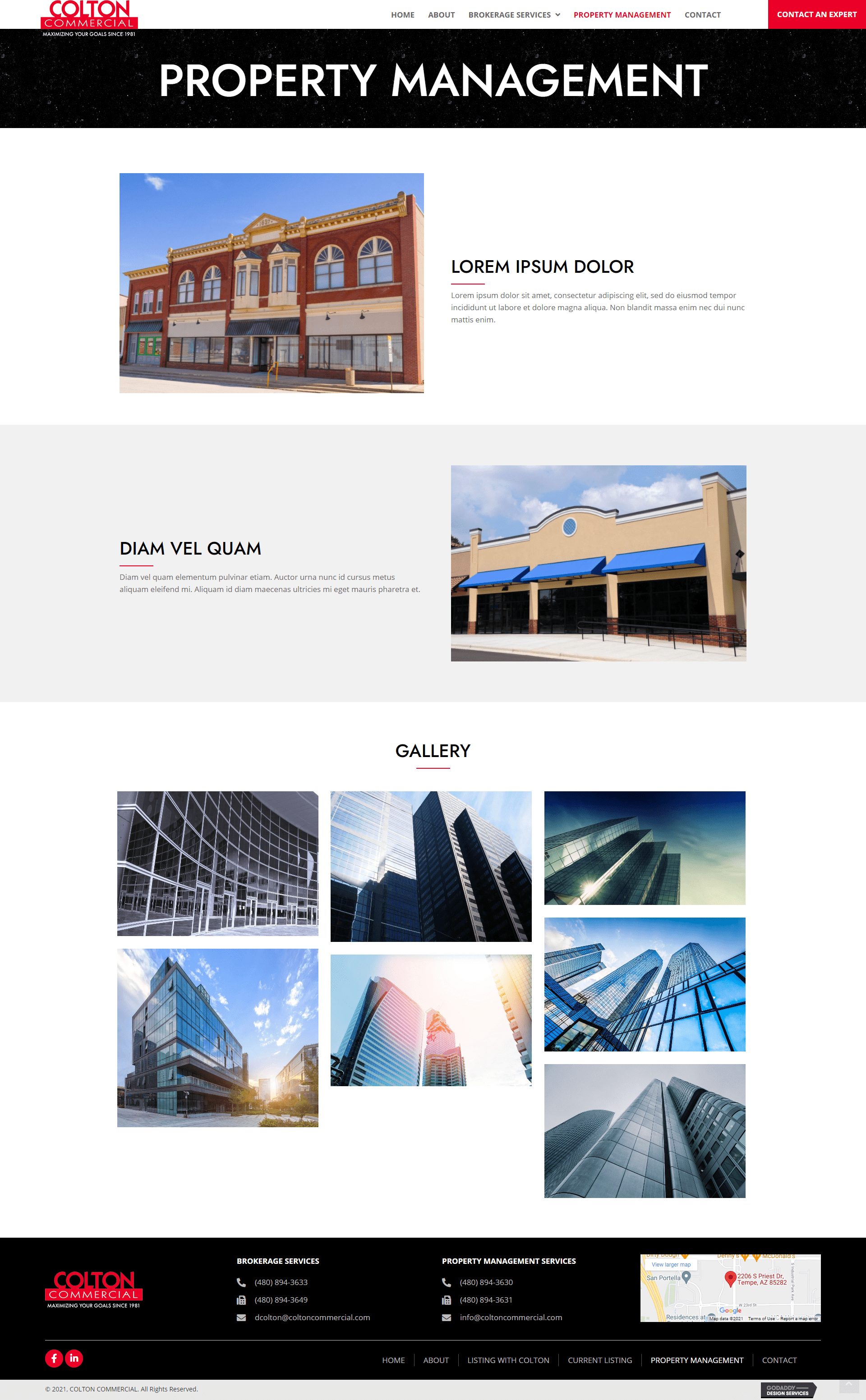 COLTON COMMERCIAL Propery page