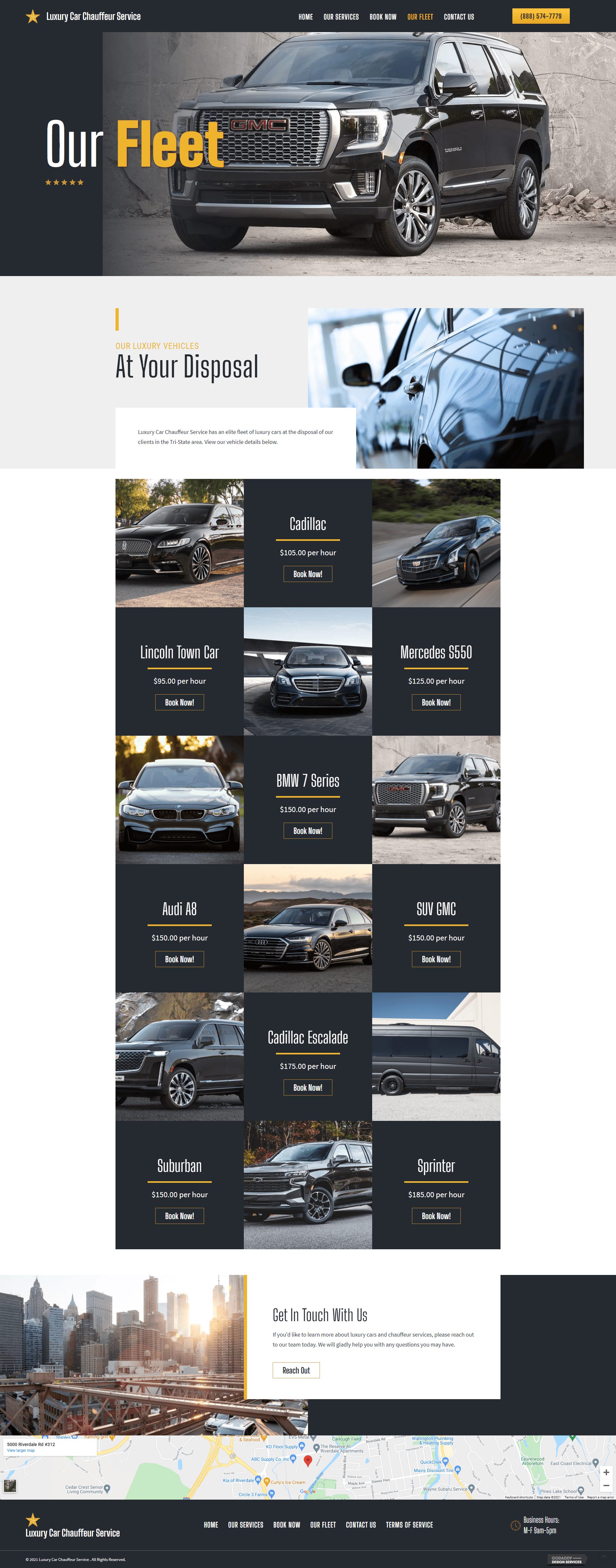 Luxury Car Chauffeur Service Fleet
