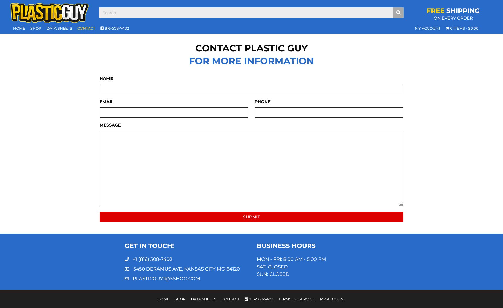 Contact - Plastic Sheet Manufacturer